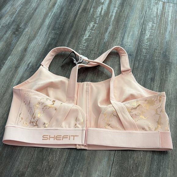 Shefit Bra Size 6Luxe Flex Wireless Adjustable Sports Bra Medium Impact Pink NEW - Picture 6 of 10